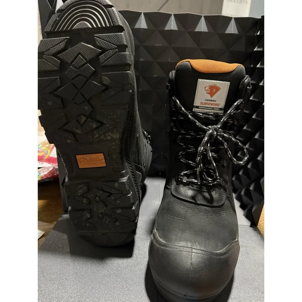 Herman Survivors Professional  Men Size 11 Work Boots Steel Toe ASTM F2413‑18
